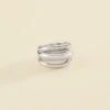 Bague Large TRIJONC - Argenté -Agatha 02220352 050 52 01