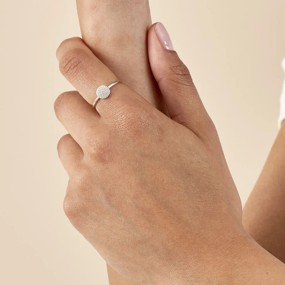 Bague Fine CRISTAL - Cristal / Argenté 4 Bague Fine CRISTAL - Cristal / Argenté – Image 2