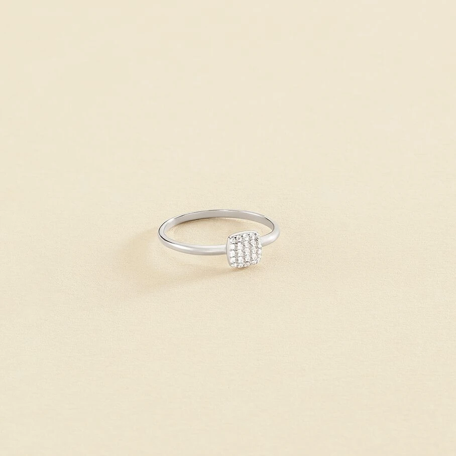 Bague Fine GLORIA - Cristal / Argenté 3 Bague Fine GLORIA - Cristal / Argenté