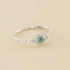 Bague Fine LUCKY EYE - Turquoise / Argenté -Agatha 02220492 650 52 01