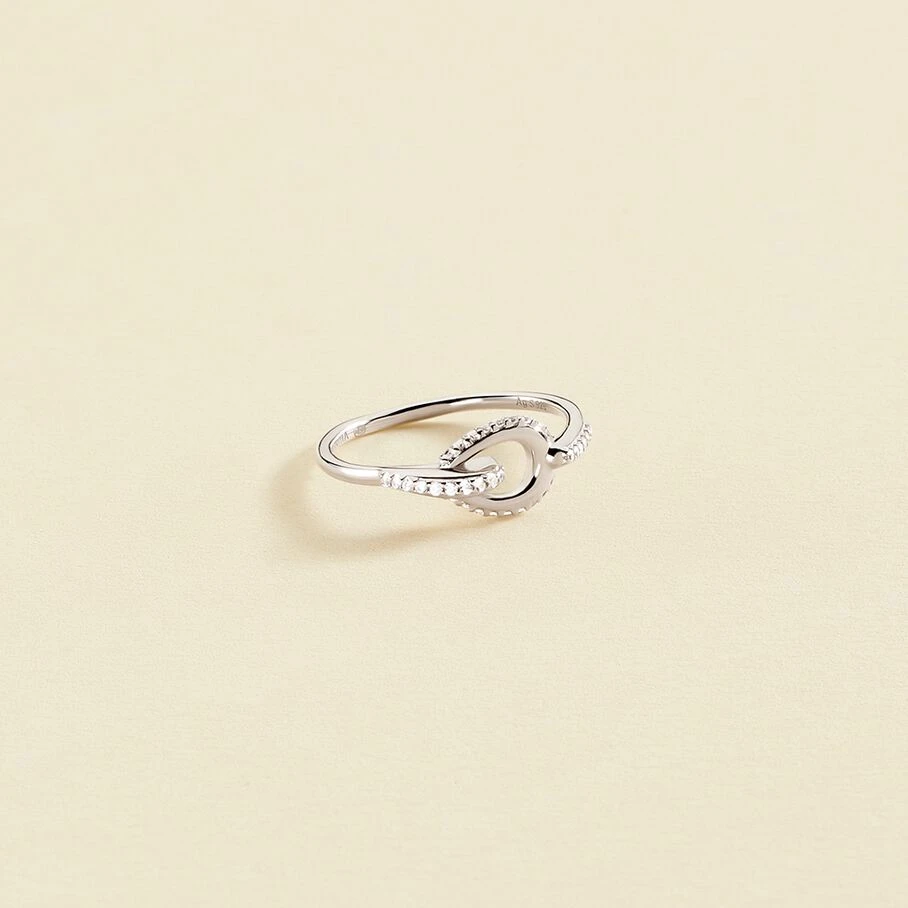 Bague Fine GEMINI - Cristal / Argenté 3 Bague Fine GEMINI - Cristal / Argenté