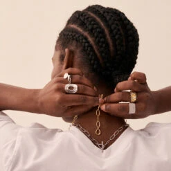 Bague Large SOUL - Argenté 7 Bague Large SOUL - Argenté -Agatha 02220500 050 52 M2