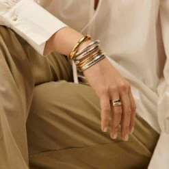 Bague Large DUA - Argenté / Doré -Agatha 02220505 879 52 M2