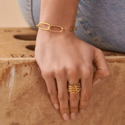 Bague Large MINUIT - Doré -Agatha 02280033 157 52 M2