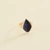 Bague Fine CREPUSCULE - Bleu / Doré -Agatha 02280241 109 52 01