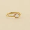 Bague Fine ATMA - Nacre /rose -Agatha 02290030 642 52 01