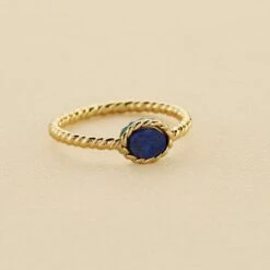 Agatha 9 Bague Fine ATMA - Lapis/ Bleu