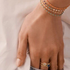 Bague Fine ATMA - Lapis/ Bleu -Agatha 02290030 857 52 M2