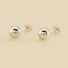 Boucles D'oreilles Puces BOULE - Argenté -Agatha 02320045 050 TU 01