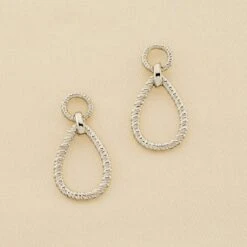 Boucles D'oreilles Pendantes HARMONIE - Argenté