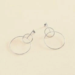 Boucles D'oreilles Pendantes CASSINI - Argenté