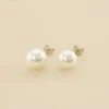 Boucles D'oreilles Puces PERL - Perle / Argenté -Agatha 02320497 293 TU 01