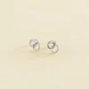 Boucles D'oreilles Puces RONDOU - Cristal / Argenté -Agatha 02320691 136 TU 01