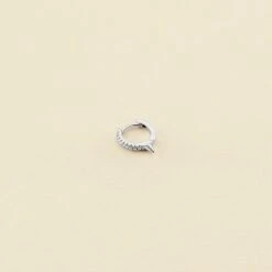 Piercing Créole PICBRIL - Cristal / Argenté