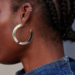 Créoles LINES - Argenté -Agatha 02320817 050 TU M2