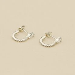 Créoles SNAKY - Cristal / Argenté