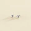 Boucles D'oreilles Puces IMPERIAL - Cristal / Argenté -Agatha 02321240 136 TU 01