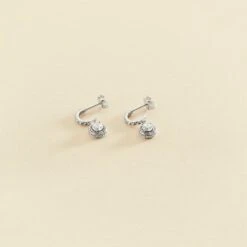 Créoles IMPERIAL - Cristal / Argenté