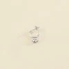 Piercing Créole BIG STAR - Cristal / Argenté
