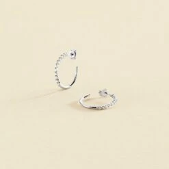 Créoles BELOVED - Cristal / Argenté