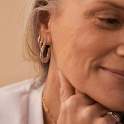 Créoles GEMINI - Cristal / Argenté -Agatha 02321276 136 TU M2