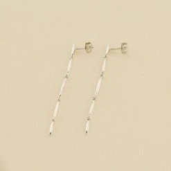 Boucles D'oreilles Pendantes RADIEUX - Argenté