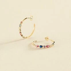 Créoles ARCO - Multicolore / Doré