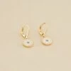 Boucles D'oreilles Pendantes CYCLADES - Rose Pâle/ Doré -Agatha 02381228 895 TU 01