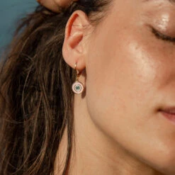 Boucles D'oreilles Pendantes CYCLADES - Rose Pâle/ Doré -Agatha 02381228 895 TU M2