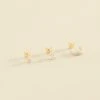 Piercing Puce PARADIS - Cristal / Doré -Agatha 02390020 137 TU 01