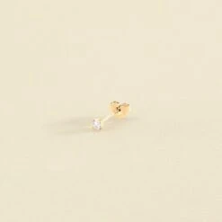 Piercing Puce MINI - Cristal / Doré