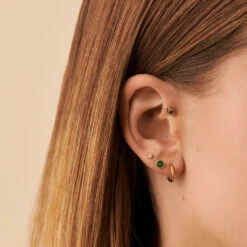 Piercing Puce MINI - Cristal / Doré -Agatha 02390085 137 TU M2