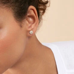 Boucles D'oreilles Puces CRISTAL - Cristal / Doré -Agatha 02390110 137 TU M1