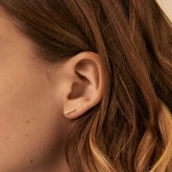 Boucles D'oreilles Puces BARSHINE - Cristal / Doré -Agatha 02390117 137 TU M1