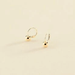 Boucles D'oreilles Pendantes BOUL - Doré