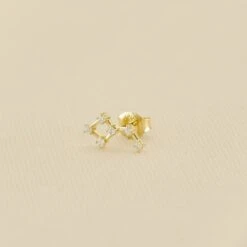 Piercing Puce CONSTEL - Cristal / Doré