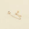 Piercing Ear Cuff AMAS - Cristal / Doré 1 Piercing Ear Cuff AMAS - Cristal / Doré -Agatha 02390397 137 TU 01