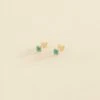 Boucles D'oreilles Puces BELOVED - Turquoise / Doré -Agatha 02390402 731 TU 01