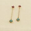 Boucles D'oreilles Pendantes BELOVED - Multicolore / Doré -Agatha 02390407 256 TU 01