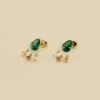 Boucles D'oreilles Pendantes ASTRE - Vert / Doré -Agatha 02390786 658 TU 01