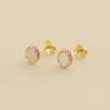 Boucles D'oreilles Puces ATMA - Nacre /rose -Agatha 02390798 642 TU 01