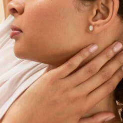 Boucles D'oreilles Puces ATMA - Nacre /rose -Agatha 02390798 642 TU M1