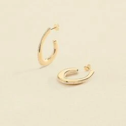 Créoles GEMINI - Cristal / Doré