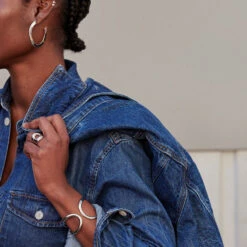 Manchette LINES - Argenté -Agatha 02420632 050 TU M2