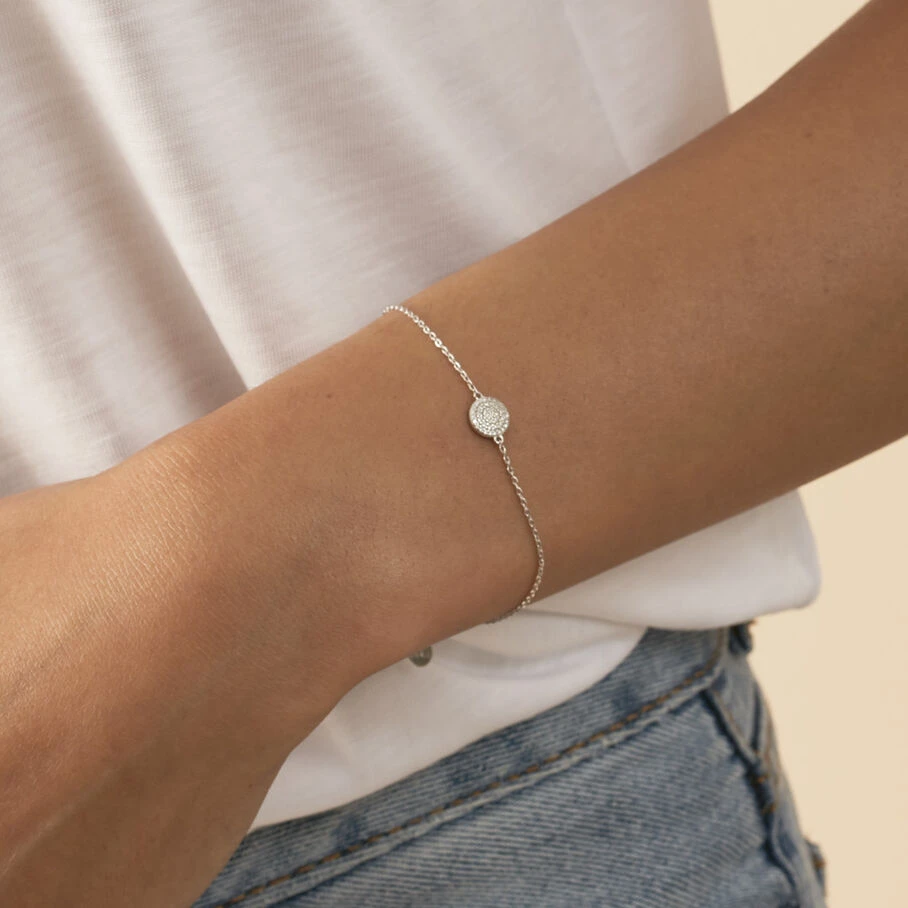 Bracelet Souple CRISTAL - Cristal / Argenté 4 Bracelet Souple CRISTAL - Cristal / Argenté – Image 2