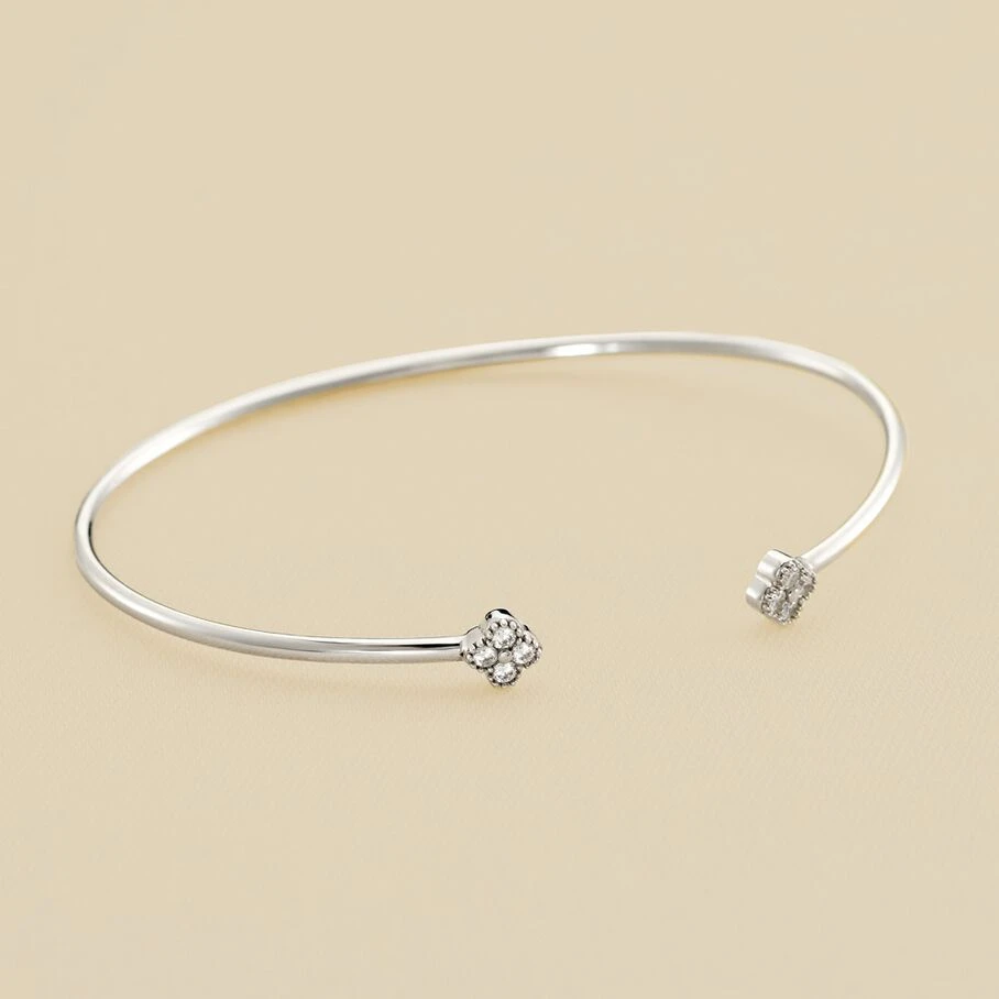 Jonc BELOVED - Cristal / Argenté 3 Jonc BELOVED - Cristal / Argenté