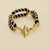 Bracelet Souple SESHA - Noir / Doré -Agatha 02451152 270 TU 01