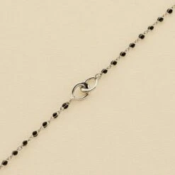 Bracelet Souple SMARTY - Noir / Argenté