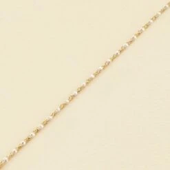 Bracelet Souple SMARTY - Blanc / Doré