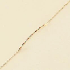 Bracelet Souple RAINBOW - Multicolore / Doré